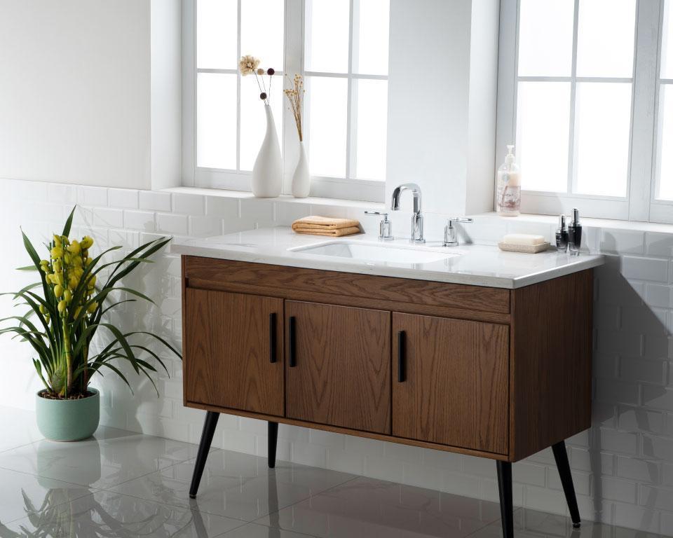 modern industrial widespread faucet